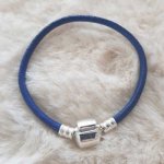 Bracciale europeo a clip tinta unita 01 DA 15 A 23 CM Blu