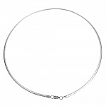 Collana N°10 in acciaio inox a maglia rettangolare di 45 cm