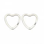 Portachiavi a forma di cuore Acciaio inossidabile 31 x 31 mm