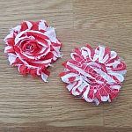 Fiore in tessuto sfrangiato n. 62