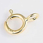 Chiusura a molla rotonda in argento 925 N°03