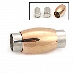 Chiusura magnetica in acciaio inox 06 mm Argento/Champagne N°07