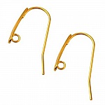 Support Boucle d'oreille Hameçon Acier Inoxydable N°11 Doré