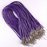 10 Collane in similpelle diametro 1,5 mm 40 cm AF-02-4 