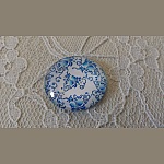 vetro cabochon rotondo 25mm fiore 010 