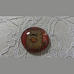 cabochon in vetro rotondo 25 mm baffi 009 