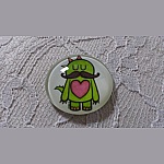 vetro cabochon rotondo 25 mm baffi 007 