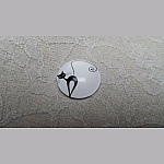 vetro cabochon rotondo 25mm cat 006 