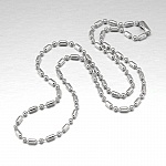 Collana a sfera in acciaio inox 304 65 cm 