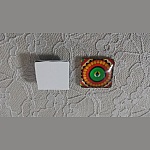 cabochon quadrato in vetro 25mm 022 