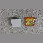 cabochon quadrato in vetro 25 mm 014 