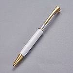 Penna decoratrice per perline tubo vuoto da personalizzare oro bianco x 1 pezzo