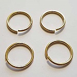 20 Anelli di giunzione aperti 20 mm 02 metallo placcato argento Oro