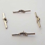 Asta per chiusura in metallo argentato N°15