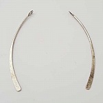 Barra curva in metallo Argento 1 anello N°01 Argento