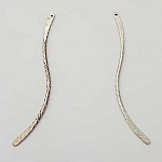 Barra curva in metallo Argento 1 anello N°02 Argento