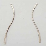 Barra curva in metallo Argento 1 anello N°03 Argento