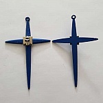 Breloque Croix N°07 Bleu