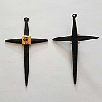 Breloque Croix N°07 Noir