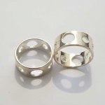 Cage Anneau Pour Perle De 14 mm Argent N°01