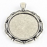 Support cabochon de 30 mm argent, pendentif cabochon 11 AS