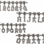 Breloque Alphabet 03 Lettre W et Strass