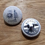Bouton 22 mm recouvert tissus couture N°11-01