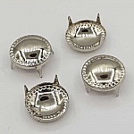 Clous rivet à griffes Rond 13 mm Argent 10 pièces