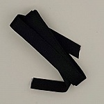 Ruban satin Noir double face de 10 mm