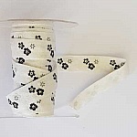 Ruban Galon 16 mm motif fleur N°02