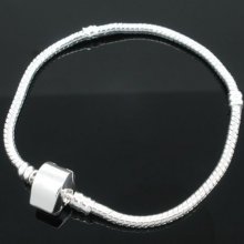 Bracciale europeo con catena a serpente 3 mm magnetizzata da 17 a 23 cm