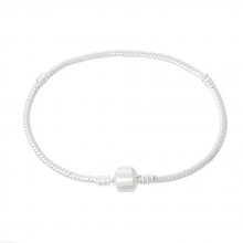 Bracciale europeo a clip 17 cm Chiusura liscia