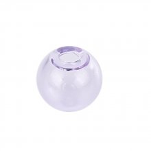 1 sfera di vetro rotonda da riempire 20 mm Viola