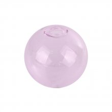 1 sfera di vetro rotonda rosa da 20 mm da riempire