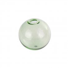 1 sfera di vetro rotonda da 12 mm Verde da riempire