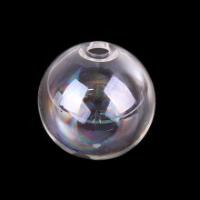 1 Palla di vetro rotonda 20 mm AB Trasparente da riempire