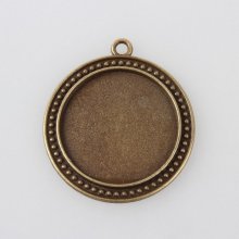Porta cabochon in bronzo 20 x 30 mm, ciondoli cabochon 88AB 