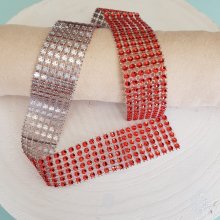 Nastro Strass N°03 Rosso per 0,50 cm.