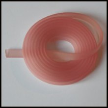 1 metro di corda piatta in Pvc 5,8 x 1,9 mm Rosa antico