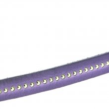 Pelle a palline viola da 10 mm con catena a palline senza nichel per 20 cm