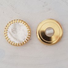 Bottone d'oro da 28 mm n. 05 rotondo