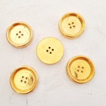 Bottone d'oro da 29 mm n. 07 rotondo