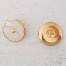 Bottone d'oro da 23 mm n. 09 rotondo
