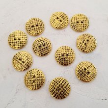 Bottone rotondo n. 12 oro da 18 mm