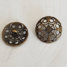 Manopola rotonda n. 16 oro da 18 mm