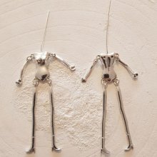 Corpo di bambola in metallo argentato 12,5 cm