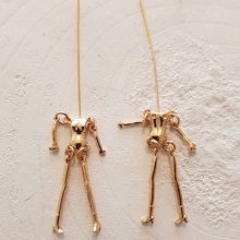 Corpo di bambola in metallo, colore oro 9 cm