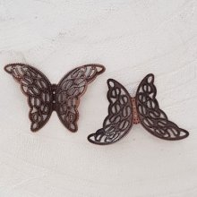 Timbro in filigrana a farfalla in rame N°04