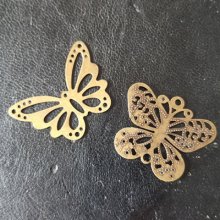 Timbro in bronzo con filigrana a farfalla N°06