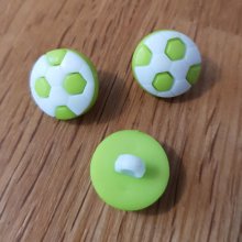 Bottone da calcio fantasia per bambini n. 13 verde chiaro